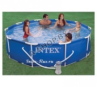 Каркасный бассейн Intex 56999 Metal Frame Pool 305 x 76+ фильтр насос