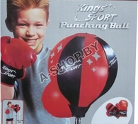 Напольная боксерская груша с перчатками Kings Spart Punching Ball 143881 90 х 130 см 