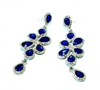 Восточные серьги Шехерезада, стразы Сваровски Восточные серьги Шехерезада, стразы Сваровски