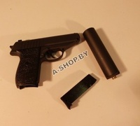 Игрушечный металлический пневматический пистолет Airsoft Gun G.3A Игрушечный металлический пневматический пистолет Airsoft Gun G.3A