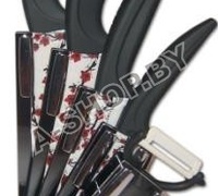 Набор керамических ножей с подставкой Bergner BG-4102 Набор керамических ножей с подставкой Bergner BG-4102