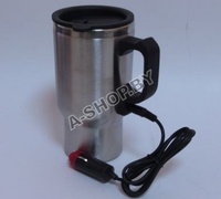 Автомобильная кружка с подогревом из нержавеющей стали с питанием на 12 Вт. Electric Mug Автомобильная кружка с подогревом из нержавеющей стали с питанием на 12 Вт. Electric Mug