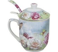 кружка с заварником и ложкой, 300мл R-201 R3 кружка с заварником и ложкой, 300мл R-201 R3