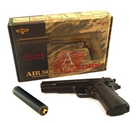 Пистолет пневматический с глушителем AirSoft Gun K116DS Пистолет пневматический с глушителем AirSoft Gun K116DS
