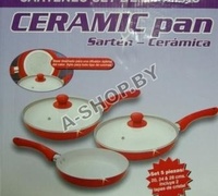 Набор керамических сковород "Ceramic pan" 3 шт. Набор керамических сковород "Ceramic pan" 3 шт.