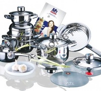 Посуда Millerhaus 17 предметов: Германия. Кастрюли из нержавеющей стали с термодатчиками Посуда Millerhaus 17 предметов: Германия. Кастрюли из нержавеющей стали с термодатчиками